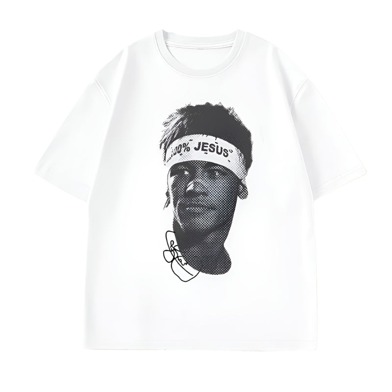 Neymar Signed Face T-Shirt