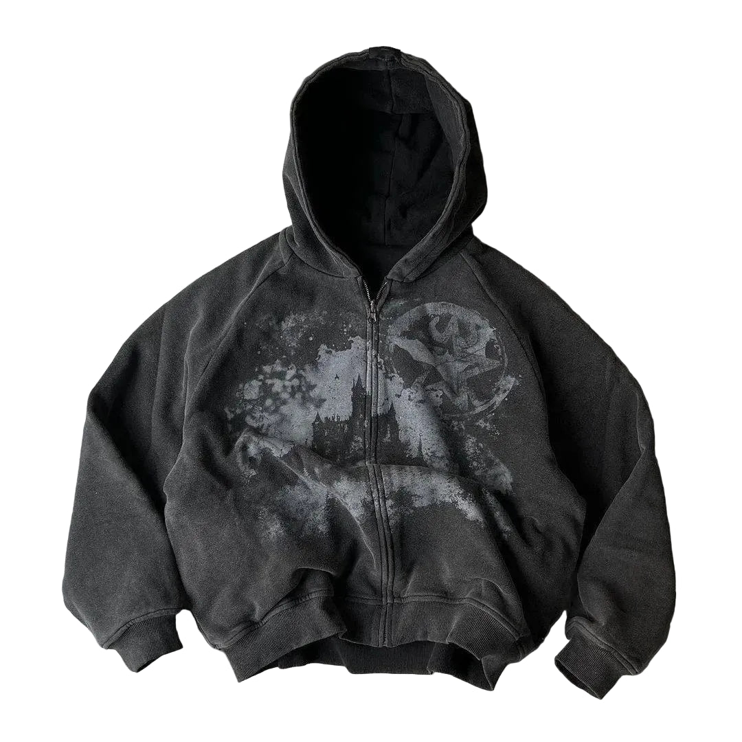 Star Circle Graphic Hoodie