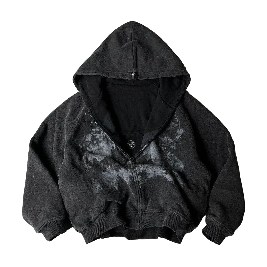 Star Circle Graphic Hoodie